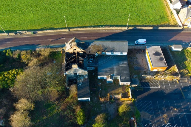 An aerial photo from Davy Robson has shown the extent of the damage.
Photo by Davy Robson Photography
