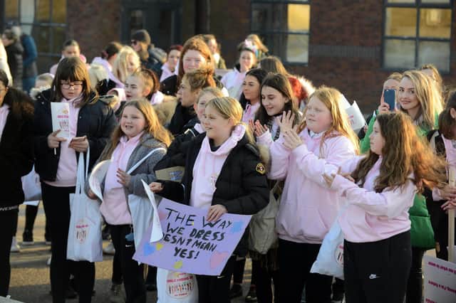Bright Futures International Women's Day march through South Shields.