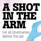 Our 'A Shot In The Arm' campaign urges the PM to use local pharmacies as covid vaccination centres.