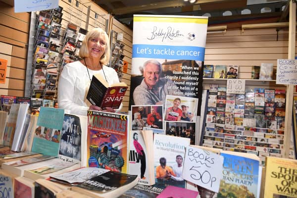 Lilian Griffiths who runs LG Fashions as well as a charity book stall at Jacky White's Market.