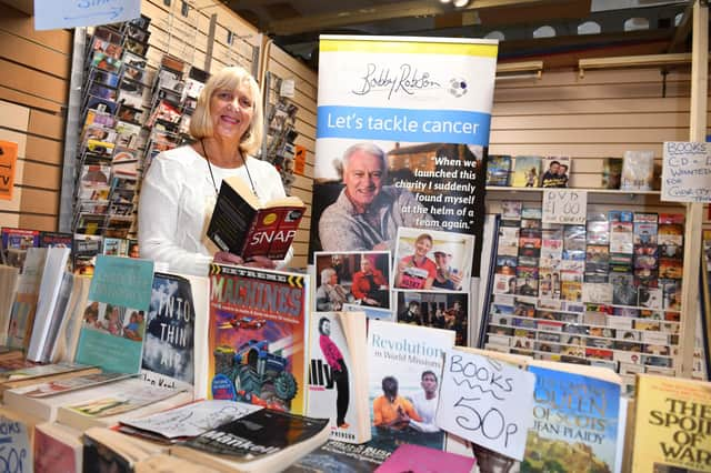 Lilian Griffiths who runs LG Fashions as well as a charity book stall at Jacky White's Market.