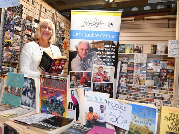Lilian Griffiths who runs LG Fashions as well as a charity book stall at Jacky White's Market.