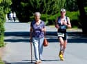 Don’t get frustrated with yourself when you can only run for five minutes before you’re breathless.