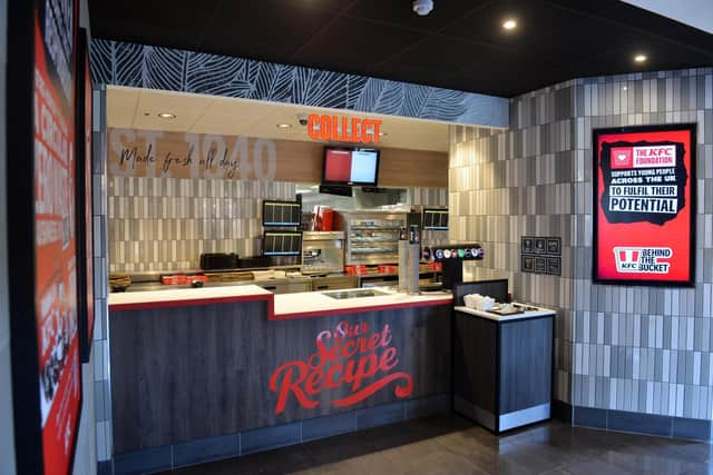 KFC South Shields opens its doors for customers following a refurbishment.