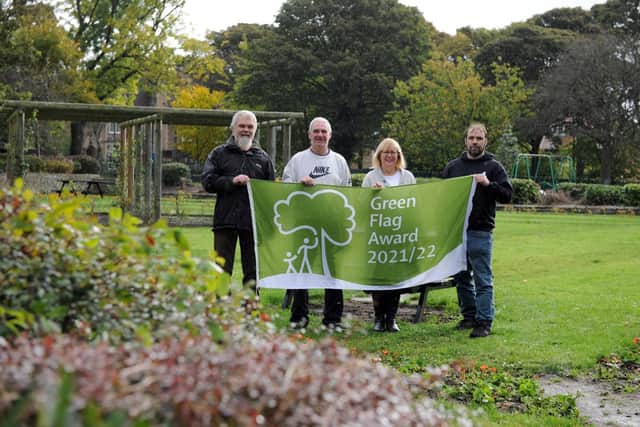 Friends of Readhead Park with their recent Green Flag status award
