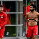 Mo Salah and Andy Robertson have both returned to training ahead of the Merseyside derby (Getty Images)