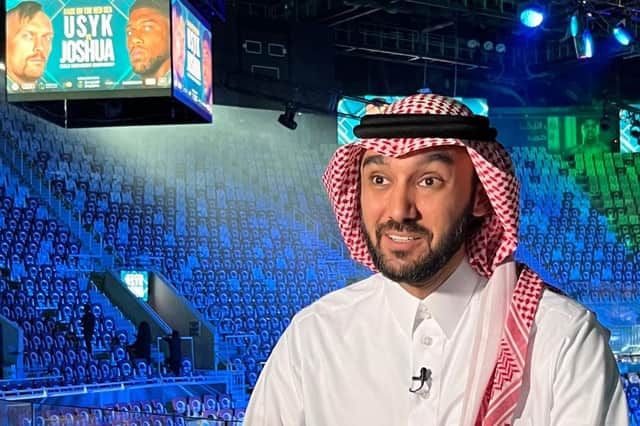 Prince Abdulaziz bin Turki al-Faisal, Saudi Arabia's Sports Minister (Photo by Rania SANJAR / AFP) (Photo by RANIA SANJAR/AFP via Getty Images)