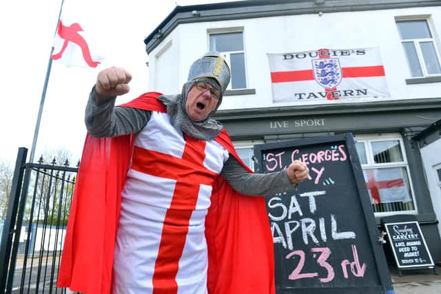 Norman always ensured that St George’s Day was celebrated in style at Dougie’s Tavern.