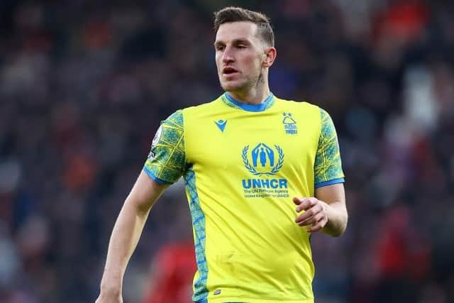 Chris Wood of Nottingham Forest during the Premier League match between AFC Bournemouth and Nottingham Forest at Vitality Stadium on January 21, 2023 in Bournemouth, England. (Photo by Michael Steele/Getty Images)