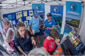 Local residents at a community event with SeaScapes