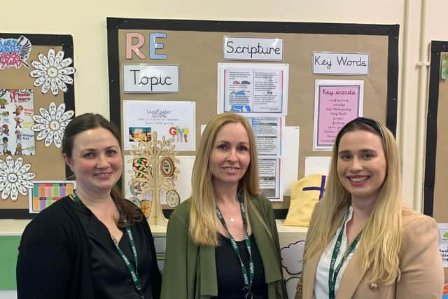 Year 2 and 3 teachers, from left to right, Jane Taylor, Susan Jones and Rosie Dalton.