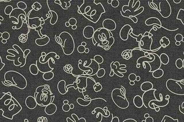 Mickey Doodles Onyx Rug