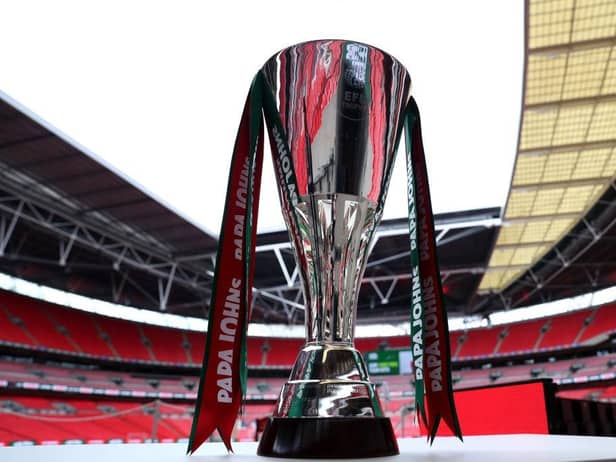 Papa John's Trophy (Photo by Catherine Ivill/Getty Images)