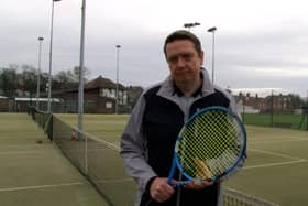 Mike McGurrell, chairman of South Shields Tennis Club.