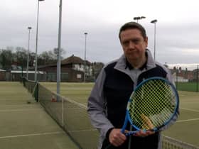 Mike McGurrell, chairman of South Shields Tennis Club.