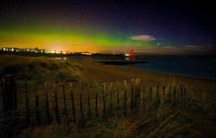 The aurora borealis could be seen above the skies of South Shields last night (January 14).
Photograph: Steven Lomas