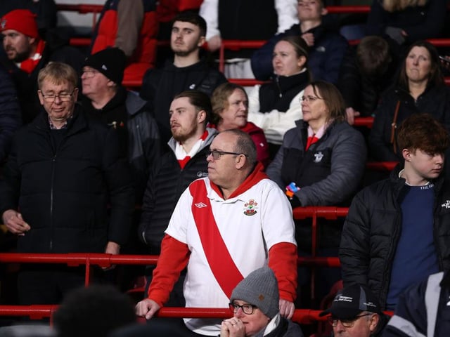 Average league attendance at St Mary’s this season = 30,607