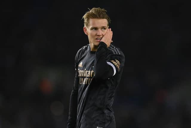 Arsenal captain Martin Odegaard.