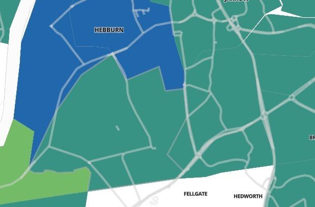 In the seven days up to May 18, Hebburn South recorded a case rate of 51.2 per 100,000 people. A total of five cases were recorded - a drop of 70.6% from the previous week.