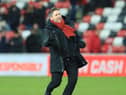Lee Johnson celebrates Sunderland's win