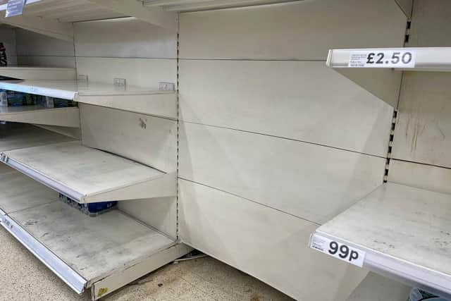 Supermarkets across the UK have been left with empty shelves after a shortage of lorry drivers caused by Covid and Brexit