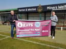 SSFC Foundation manager Steve Camm and South Shields Eats Director Matt Fenton.
