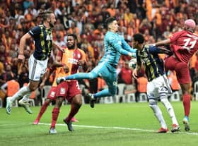 Fenerbahce's goalkeeper Altay Bayindir has been linked with Newcastle United. (OZAN KOSE/AFP via Getty Images)