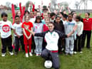 Jill, pictured here on a visit to Richard Avenue Primary School in 2012, made Sunderland proud in the I'm A Celeb jungle.
