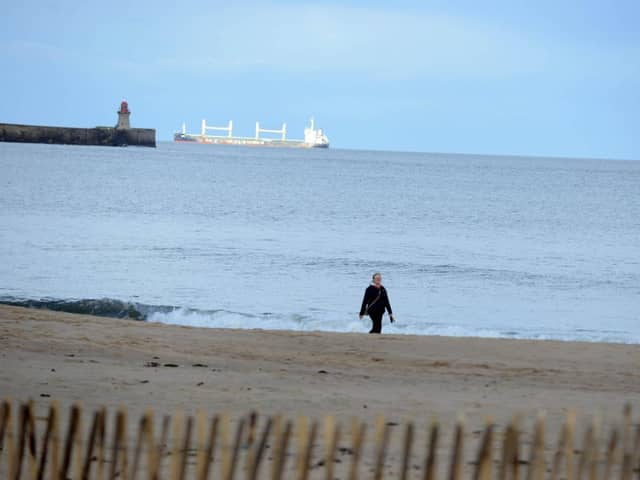 The incident happened at Sandhaven Beach in South Shields.