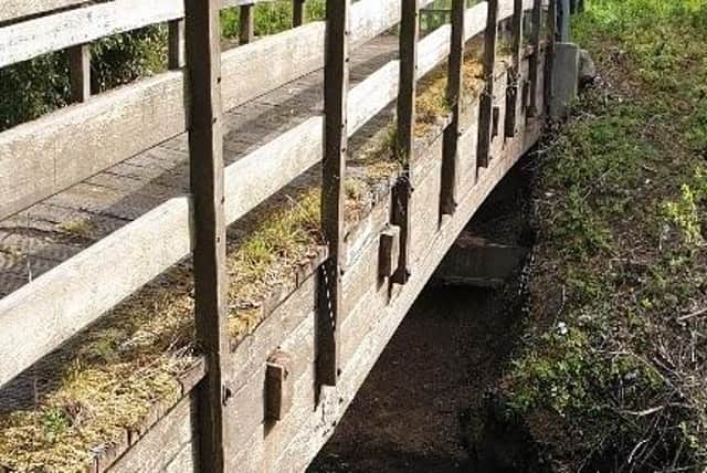 The old Mill Dene View bridge in Jarrow is being replaced.