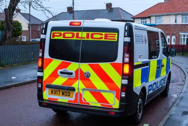 Northumbria Police said its officers were at the incident in four minutes after seven calls reporting the incident in Jarrow town centre.