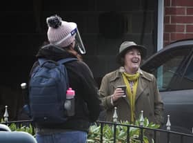 Actress Brenda Blethyn playing DCI Vera Stanhope during filming for the ITV series Vera in Tynemouth. Picture by Owen Humphreys/PA