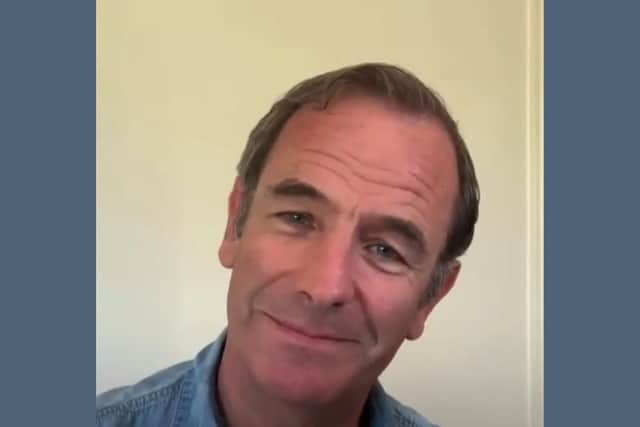 TV star Robson Green has sent a video messages to transport workers across the North East.