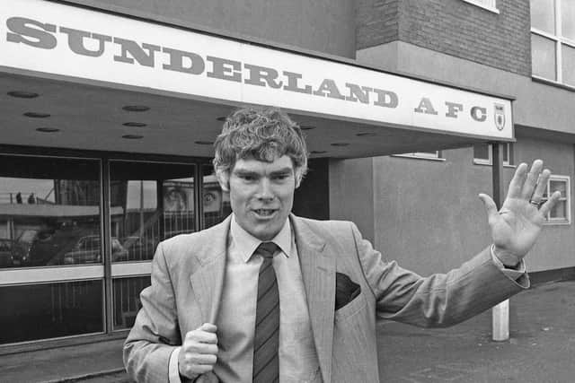 Len Ashurst outside Roker Park.