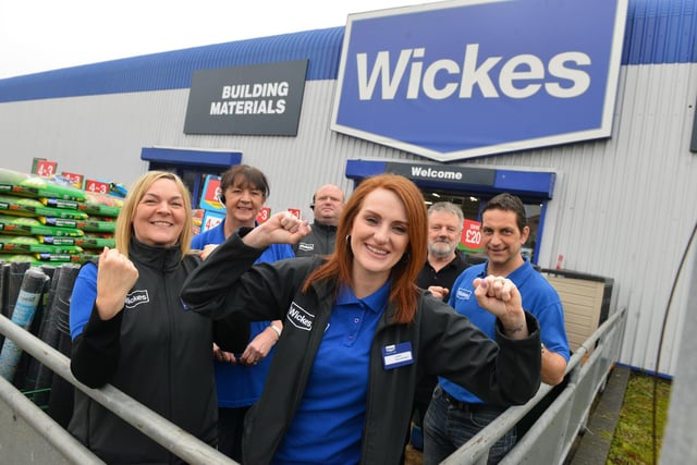 South Shields Wickes store was in the finals of a national awards n 2018 and here is store manager Louise Skeoch with her staff.