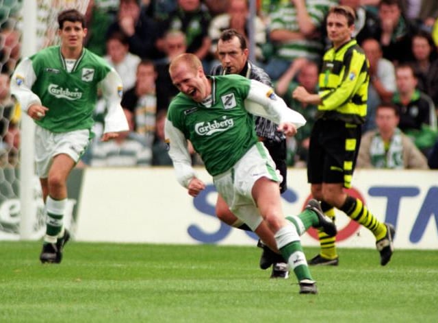 Henrik Larsson: Slack in possession on his first start at Celtic, he handed Chic Charnley the chance to lash in the winner at Easter Road for a 2-1 Hibs win. Sorry start for the Swede, but he did go on to atone for his mistake...