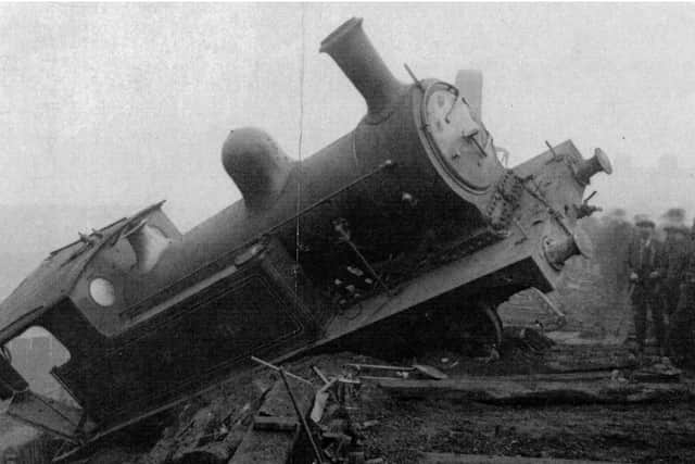 The scene of the disaster near St Bede's junction in 1915.