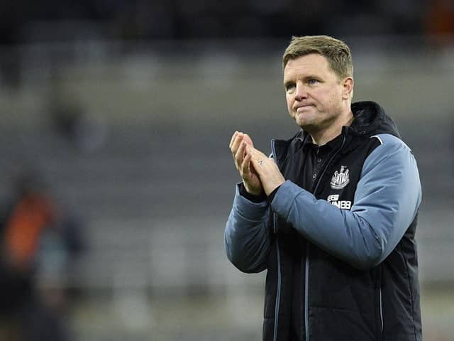 Newcastle United head coach Eddie Howe.