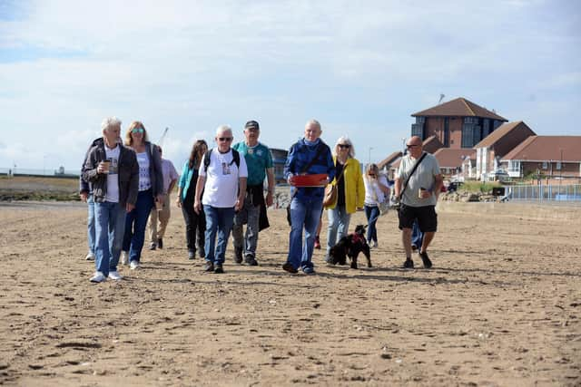 The birthday walk held in tribute to Geoff Docherty.