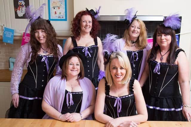 The Lavender Lasses, Hilary Jago, Janet Bruce, Susan O’Brien, Alex Watson, Joanne Dix, Billie-Jean Morris and Judith Copeland.