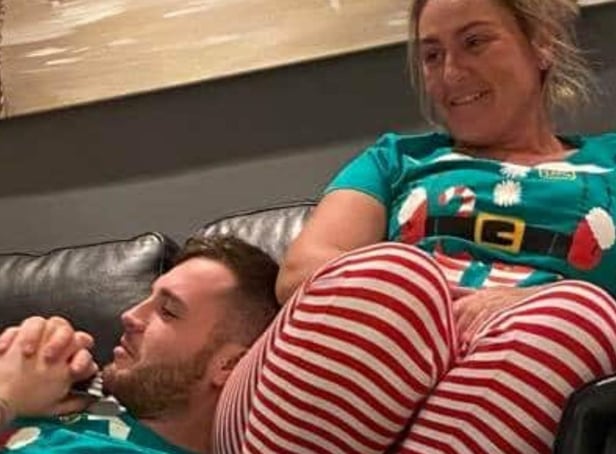 Tyler Robertson with mum Nicola