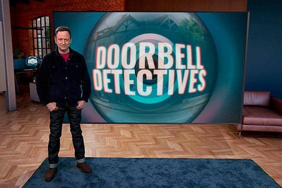 Matt Allwright in the Doorbell Detectives studio, a 'cross between a hay barn and a GP's waiting room' (Picture: BBC/Objective Media Group t/a Purple Productions)