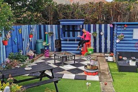 Caroline has spent the last four months transforming the garden.