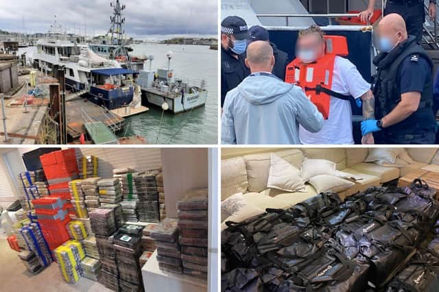 Six people were arrested after the dramatic sea operation