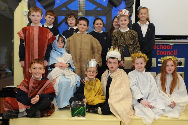 The juniors performance of Christmas Past and Present 9 years ago. Do you recognise any members of the cast?