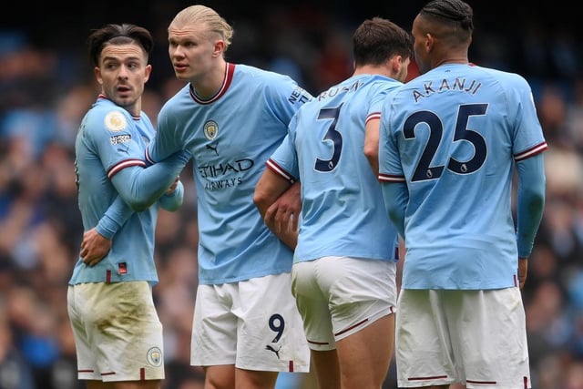Predicted finish = 2nd, predicted points = 84 (+56 GD), chances of winning Premier League = 45%, chances of qualifying for the Champions League = >99%