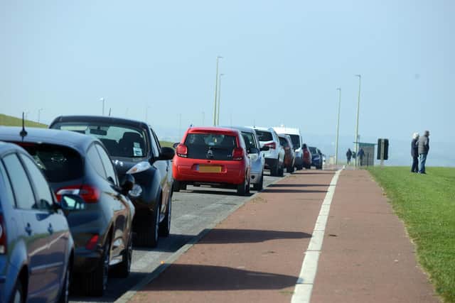 The incident happened on the A183 Coast Road in South Shields near The Leas.
