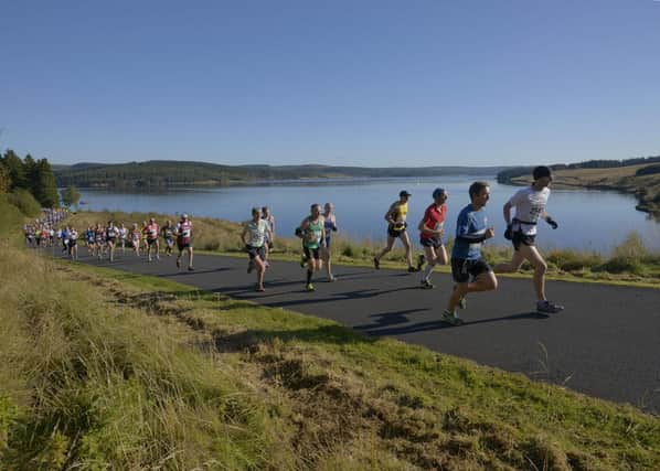 Runners during the 2019 Active Northumberland Kielder Marathon weekend.