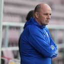 Ipswich Town manager Paul Cook looks on prior to the Sky Bet League One match between Northampton Town and Ipswich Town.