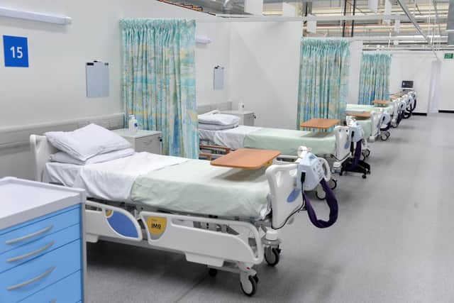 The hospital has been set up on the International Advanced Manufacturing Park (IAMP) off Downhill Lane.